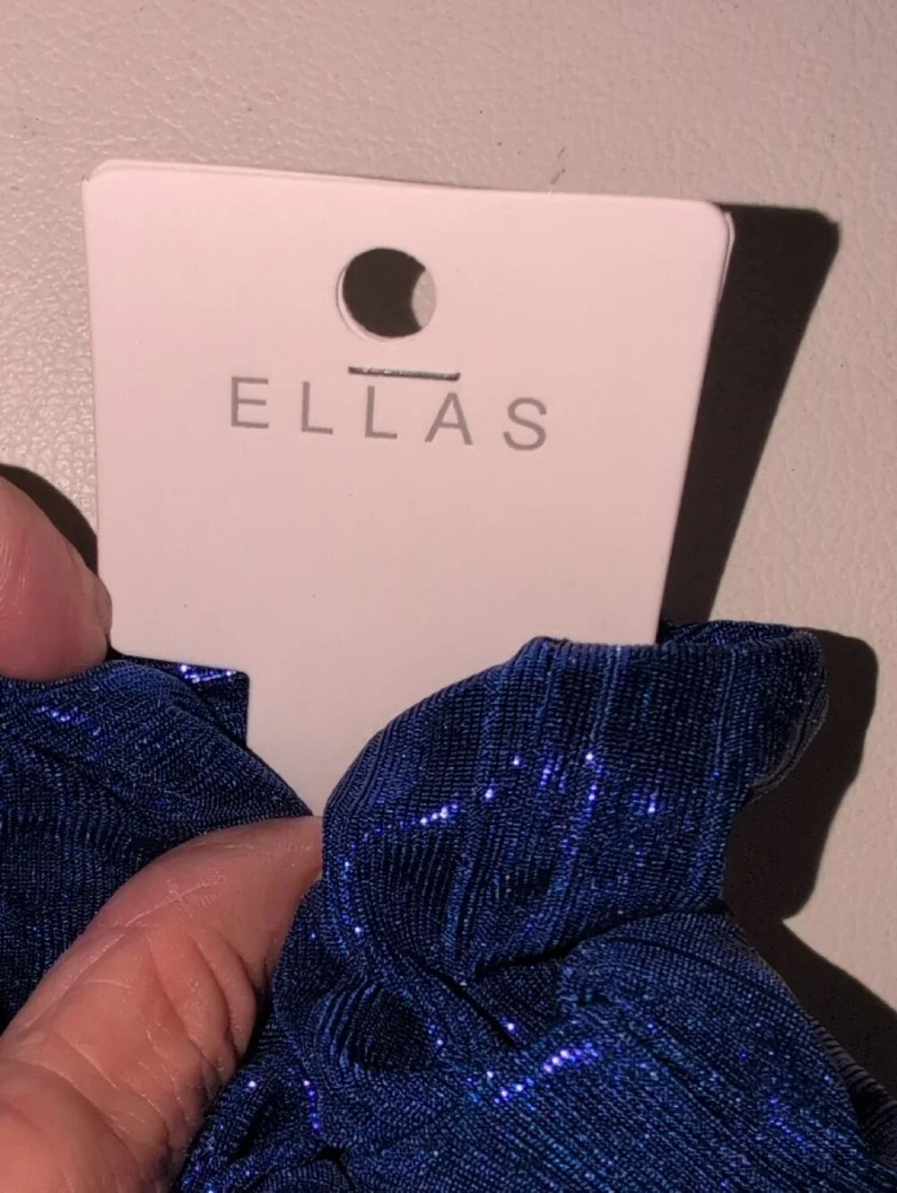 Ella Metallic Royal Blue Scrunchies. For 2